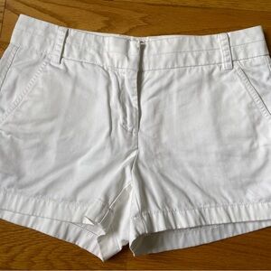 J.Crew white chino shorts size 2